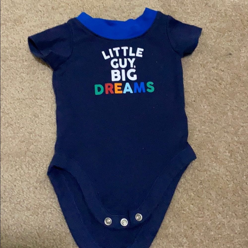 Boys onesie “Little guy, big dreams”